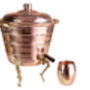 Solid Copper Beverage Dispenser And Mug Set, 5000 Ml, thumbnail 3 of 8