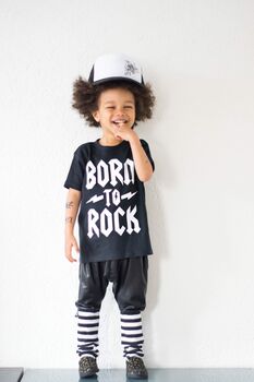 Born To Rock Kids T Shirt, 3 of 7