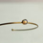 Vintage Brass Opal Bangle Bracelet, thumbnail 6 of 9