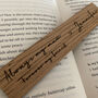 Personalised Oak Veneer Bookmark Gift, thumbnail 3 of 4