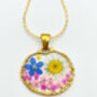 Earrings With Daisy And Forget Me Not Flowers, thumbnail 3 of 12