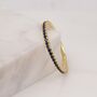 Sterling Silver Sapphire Blue Cz Skinny Crystal Band Ring, thumbnail 2 of 12