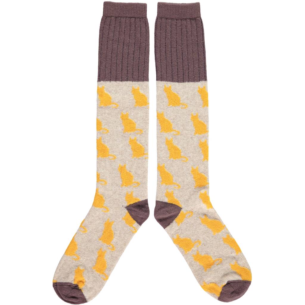Ladies Soft Lambswool Socks : Animal By Catherine Tough ...