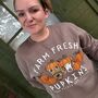 Personalised Farm Fresh Pupkins Pet Lover Sweatshirt, thumbnail 1 of 11