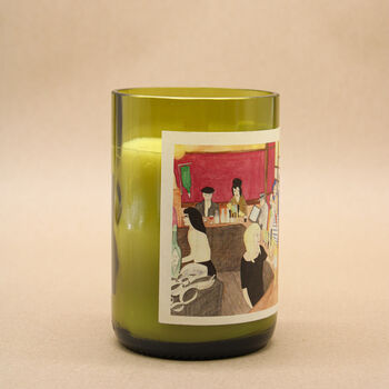 French House Soho London Wine Bottle Scented Candle, 3 of 7
