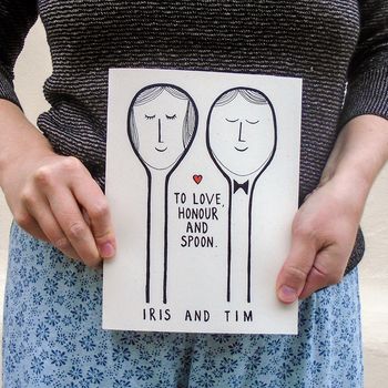 Personalised Couples Wedding / Anniversary Card, 2 of 4