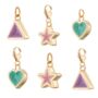 Selection Of Gold Plated Geometric Charms, thumbnail 1 of 7