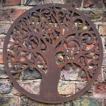 Metal Tree Of Life Garden Wall Sign , Fence Decoration , Feature , Ornament, 7 of 7