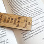 Personalised Wooden Bookmark For Teacher Appreciation, thumbnail 3 of 10