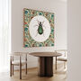 Green Beetle On William Morris Inspired Background, thumbnail 1 of 6