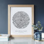 Personalised 'Our Special Place' Handmade Map Print, thumbnail 8 of 11