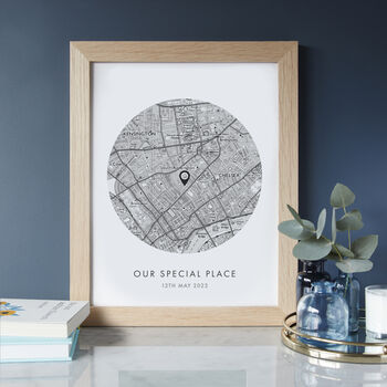 Personalised 'Our Special Place' Handmade Map Print, 8 of 11