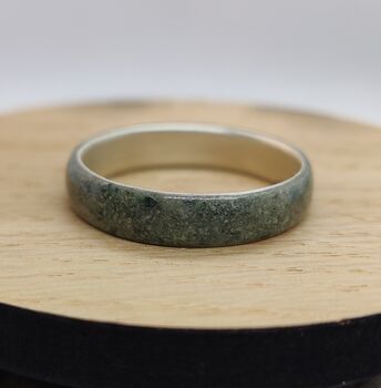 Silver Ring With Westmorland Green Slate, 4 of 5