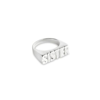 Custom Flat Name Personalised Ring, 3 of 8