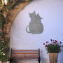 Cat Lovers Metal Wall Art For Garden, Perfect Pet Owner Gift, thumbnail 10 of 10