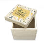 Personalised Gardener's Floral Garden Wooden Seed Box, thumbnail 2 of 3