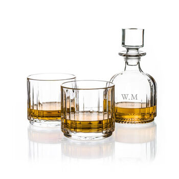 Personalised Stacking Whisky Decanter And Tumblers Set, 4 of 7