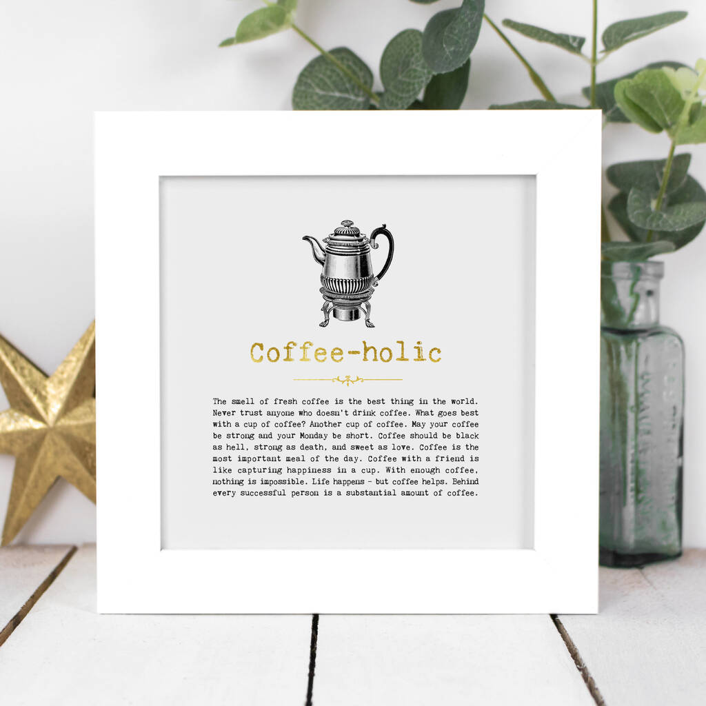 Gift Boxed Framed Coffee Print, 1 of 9