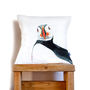 Inky Puffin Large Luxury Cushion And Inner, thumbnail 2 of 4