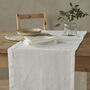 White Linen Table Runner, thumbnail 3 of 4