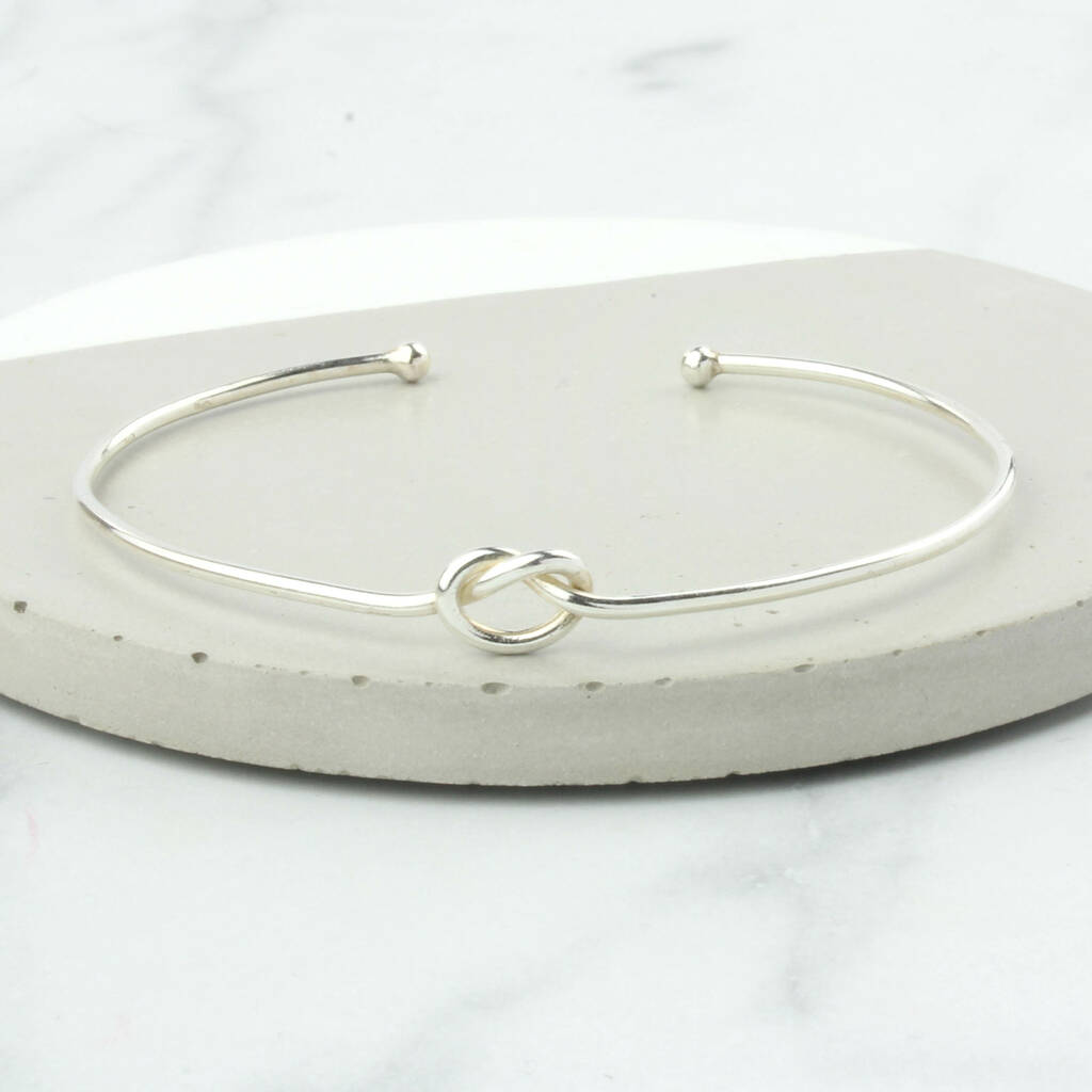 Sterling Silver Tying The Knot Bracelet By Charlie Boots ...