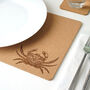 Crab Design Cork Placemat, thumbnail 1 of 2
