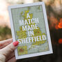 Personalised UK Map Wedding Card, thumbnail 2 of 4