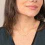 Dainty Glitter Shiny Sparkle Lip Gold Plated Chain, thumbnail 3 of 5