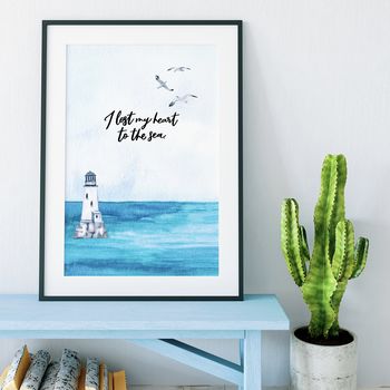 I Lost My Heart To The Sea Print, 2 of 3