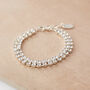 Swarovski Crystal Double Row Tennis Bracelet, thumbnail 3 of 3