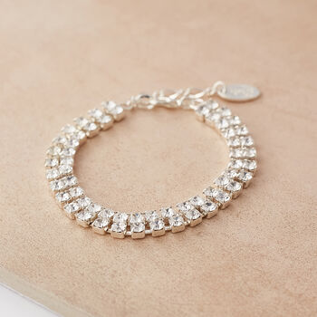 Swarovski Crystal Double Row Tennis Bracelet, 3 of 3