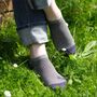 Lux Taylor Grey Luxury Crew And Trainer Men’s Socks, thumbnail 1 of 7