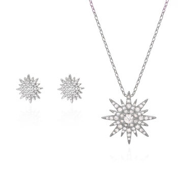 Starburst Wedding Gift Set | Earrings And Necklace, 5 of 8