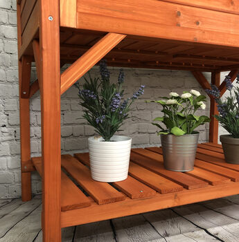 Wooden Raised Herb Planter, 4 of 5