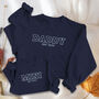 Personalised 'Daddy' And 'Mini' Matching Embroidered Family Sweatshirts, thumbnail 5 of 10