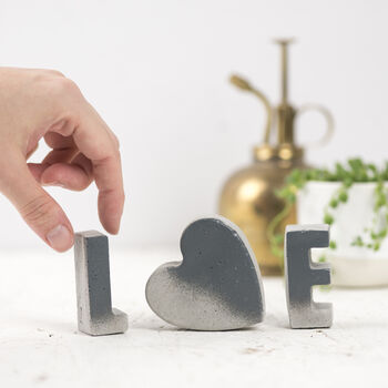 Dipped Concrete Letter Set, 2 of 6
