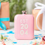 Personalised 21st Birthday Year Hip Flask, thumbnail 2 of 9