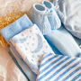 Luxury Hygge Blue Baby Letterbox Hamper, thumbnail 6 of 6