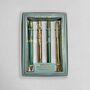 Green And Gold Metal Four Piece Pen Gift Set, thumbnail 1 of 8