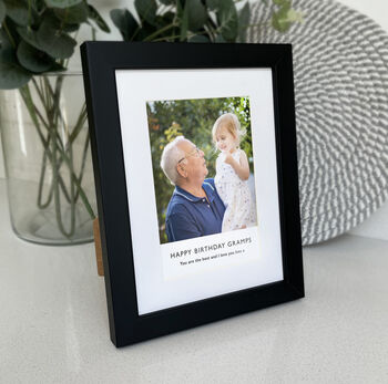 Personalised Photo Printed And Framed In Black, 8 of 8