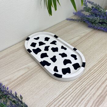 Cow Print Oval Trinket Tray Dish, 3 of 5