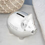 Personalised Silver Plated Piggy Bank, thumbnail 2 of 4
