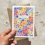 Ditsy Flower Garden A6 Folded Note Cards And Envelopes, thumbnail 4 of 6