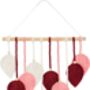 Dark Red And Pink Leaf Wall Hanging Tapestry Décor, thumbnail 4 of 7