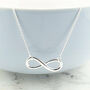 Sterling Silver Christmas Day Infinity Necklace, thumbnail 2 of 6