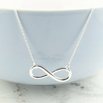 Sterling Silver Christmas Day Infinity Necklace, 2 of 6