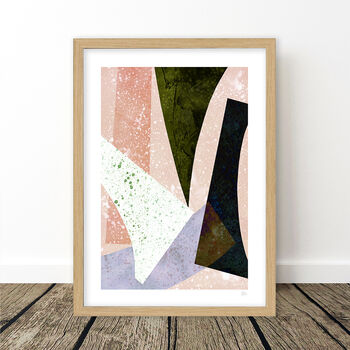 Abstract Colour Block Prints Set Of Three, 10 of 12