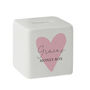 Personalised Pink Heart Money Box, thumbnail 6 of 6