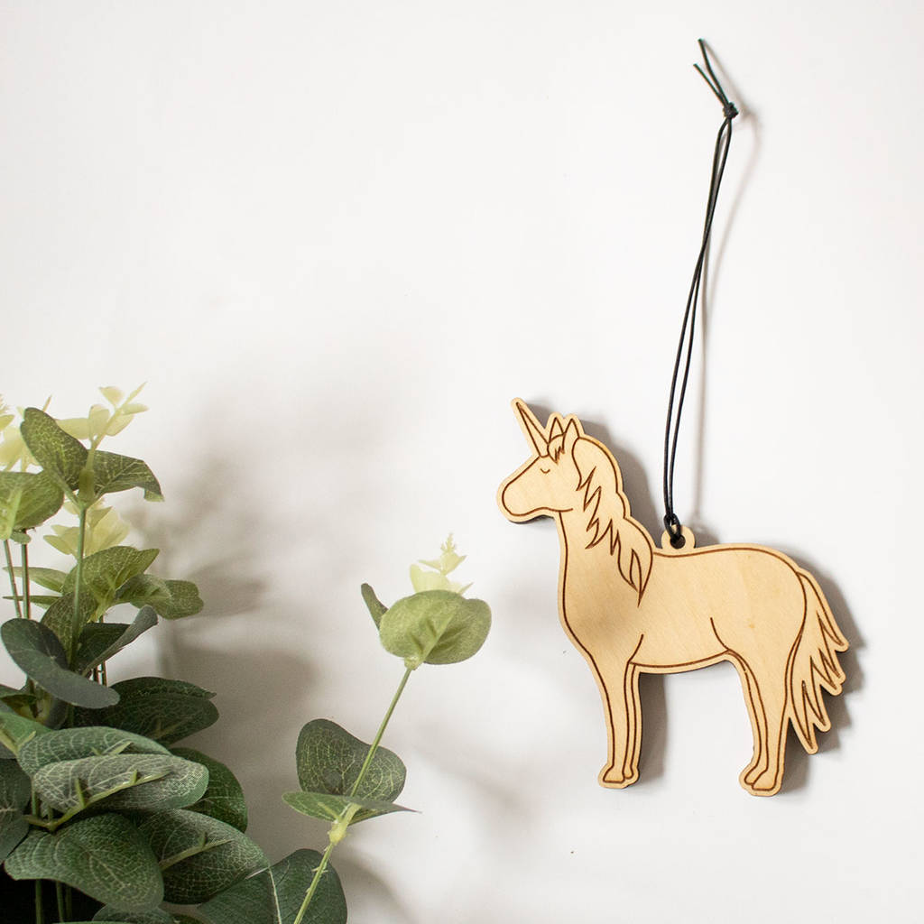 Hanging Wooden Unicorn Nursery Decoration By Fred & Robin