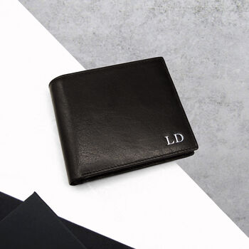 Personalised Men's Rfid Leather Trifold Wallet, 2 of 6